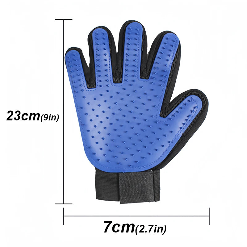 Pet Grooming Glove | Cat & Dog Deshedding Brush & Bath Glove