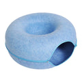 2-in-1 Felt Cat Cave Bed for Two Cats
