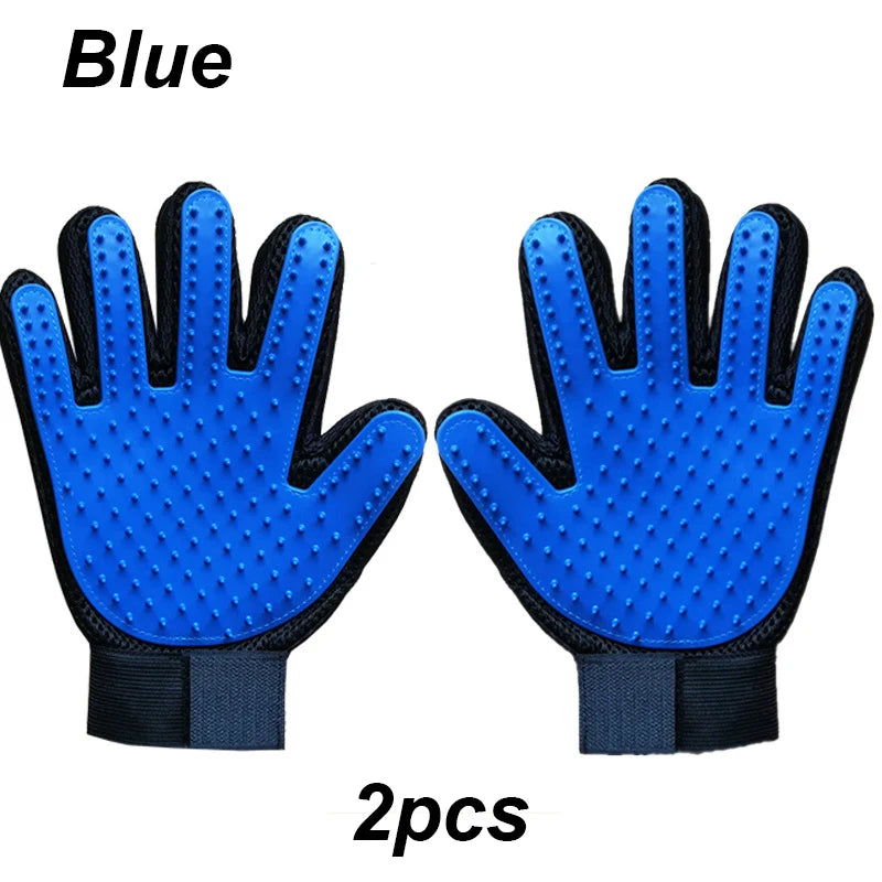 Pet Grooming Glove | Cat & Dog Deshedding Brush & Bath Glove