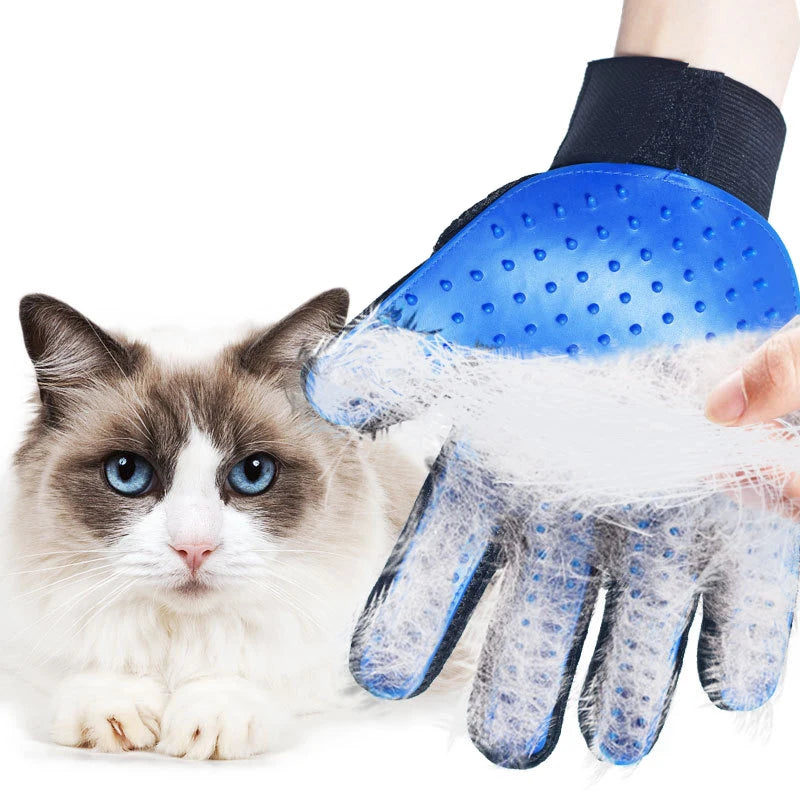 Pet Grooming Glove | Cat & Dog Deshedding Brush & Bath Glove